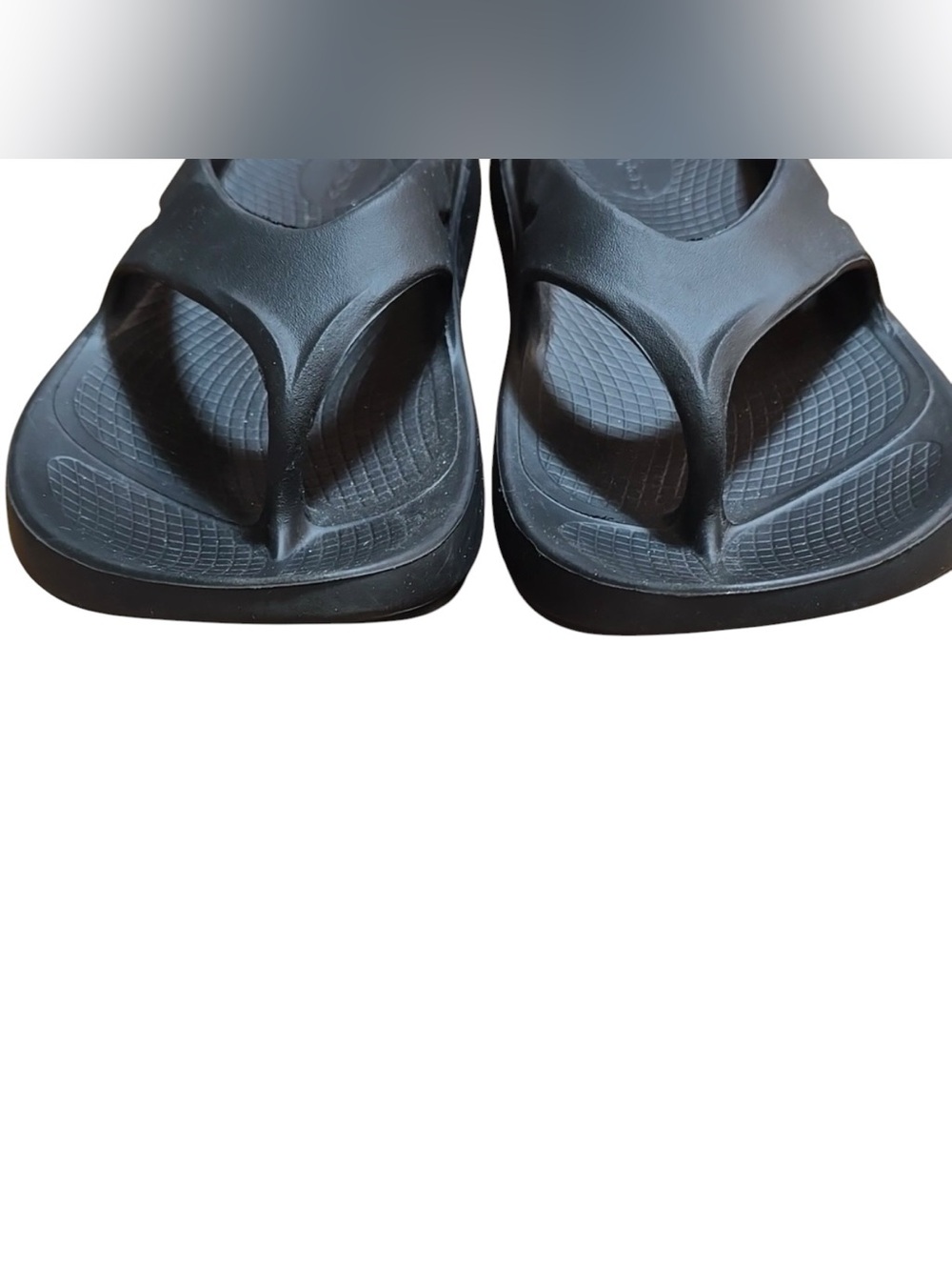 OOFOS OOriginal flip flops men’s size 11 Black - Picture 3 of 8